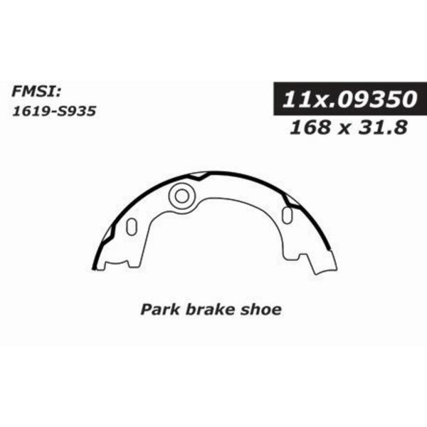 Centric Parts Centric Brake Shoes, 111.09350 111.09350